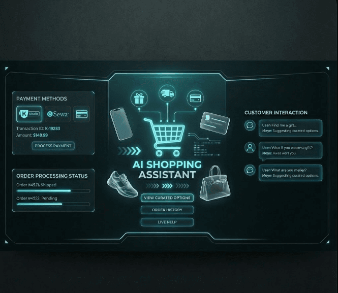 Screenshot of Maya - AI Shopping Assistant project