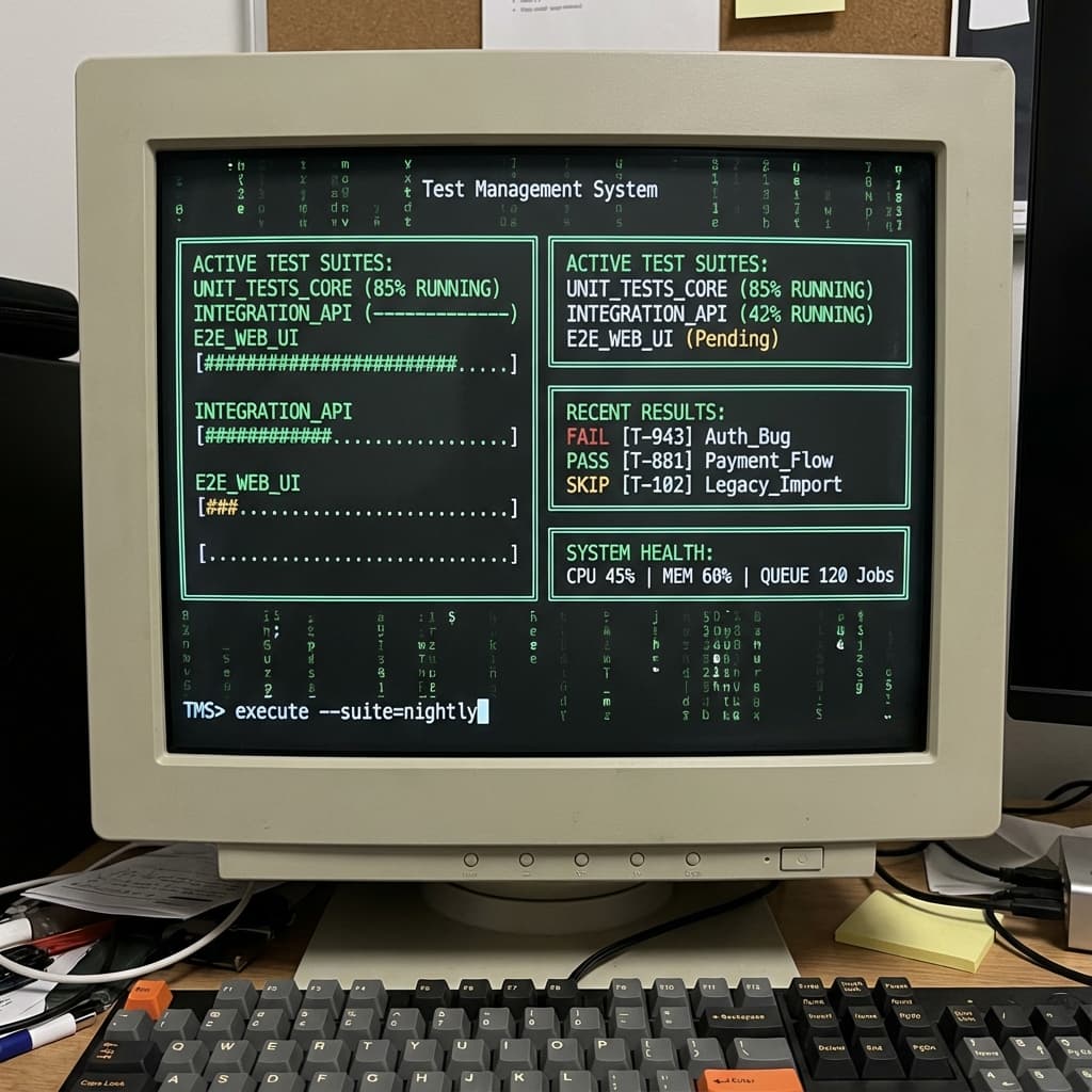 Screenshot of Test Management System project